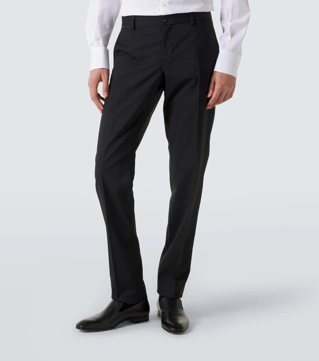 Dolce&Gabbana - Wool and silk-blend tuxedo pants