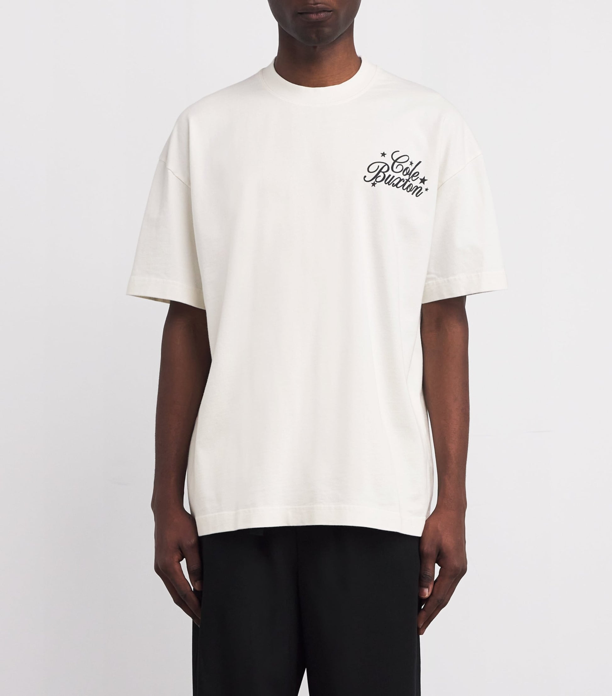 Cotton Stars Serif Print T-Shirt