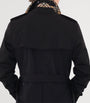 Burberry Black Cotton Kensington Short Trench Coat