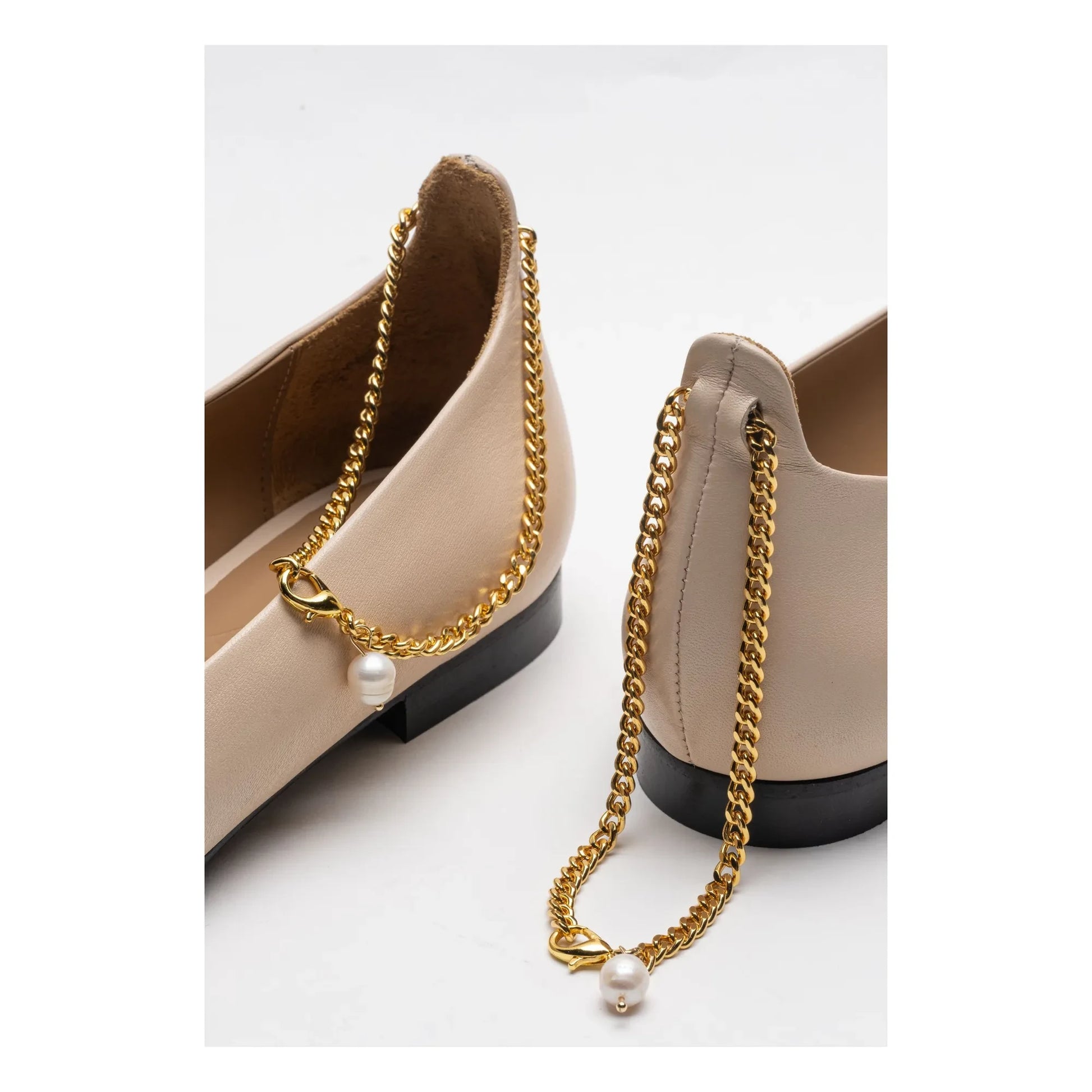 Lachoix - Leather ballerinas | Nude