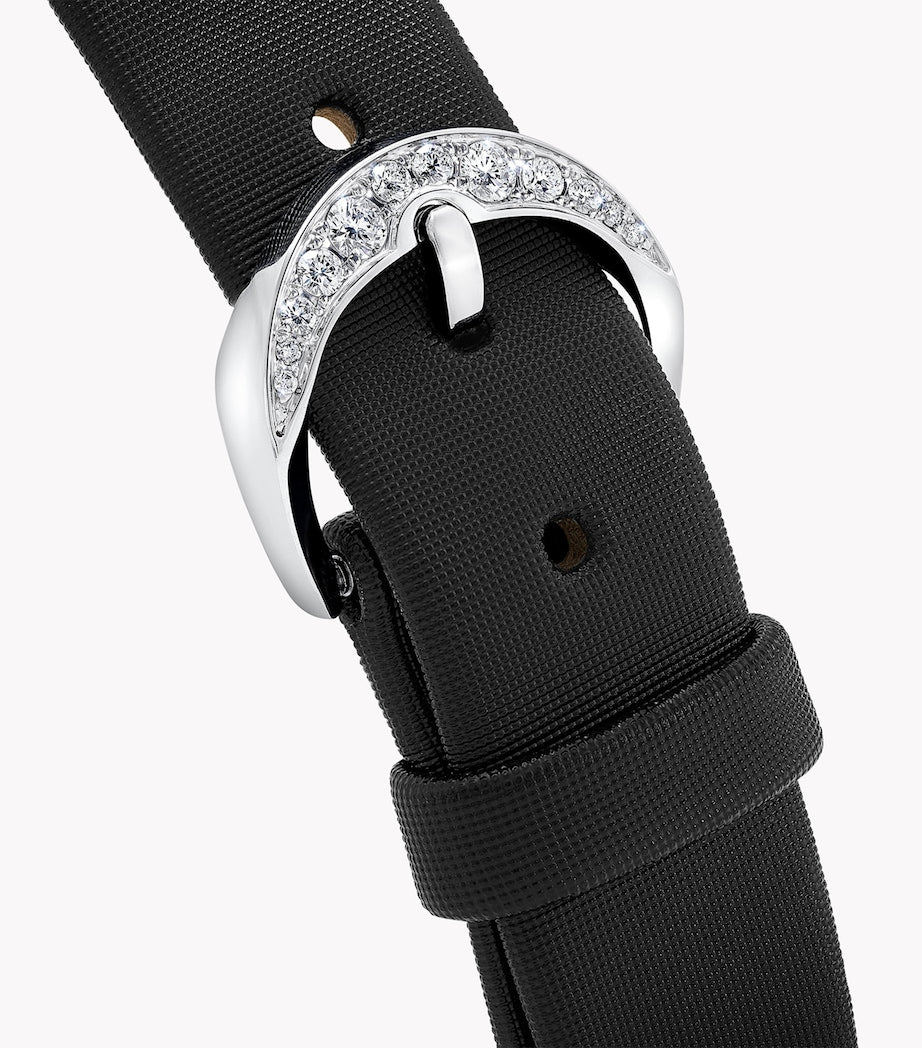 White Gold and Diamond Spiral Watch 23mm