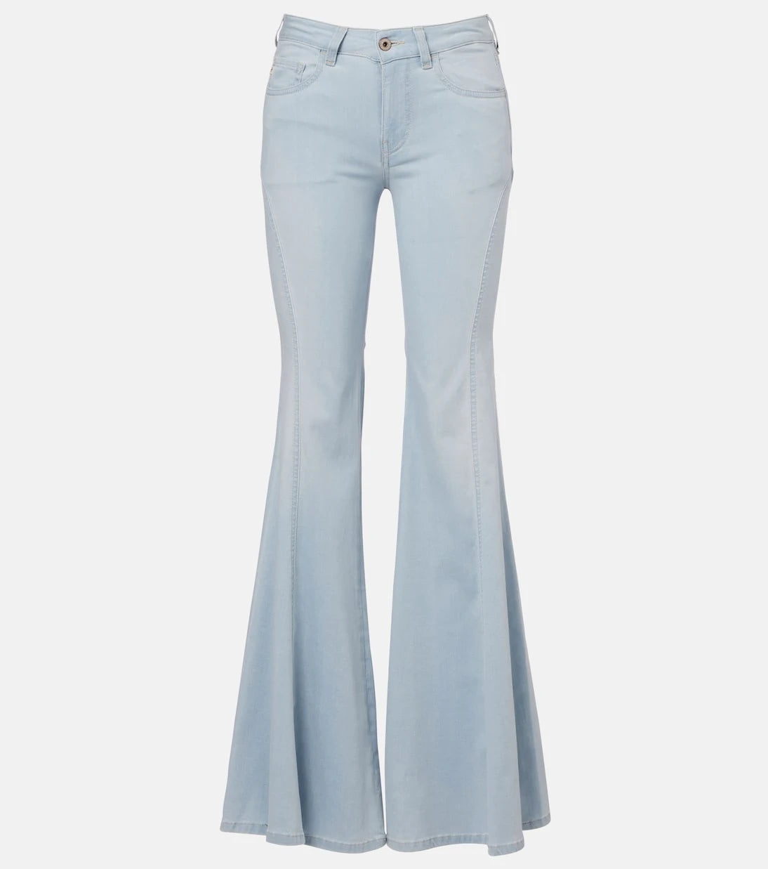 بنطلون جينز بخصر عالٍ وقصة واسعة من AG Jeans - إيبيزا
