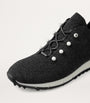 Jimmy Choo Black Veles Knitted Glitter Sneakers