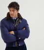 Brunello Cucinelli Blue Down-Filled Bomber Jacket