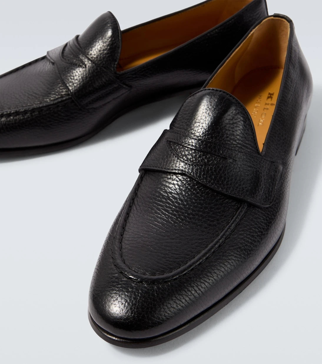 Kiton - Leather penny loafers