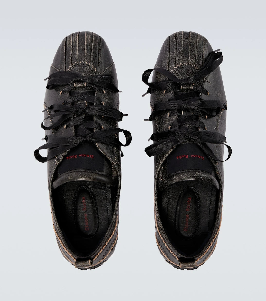 Simone Rocha - Ballerina Grip leather sneakers