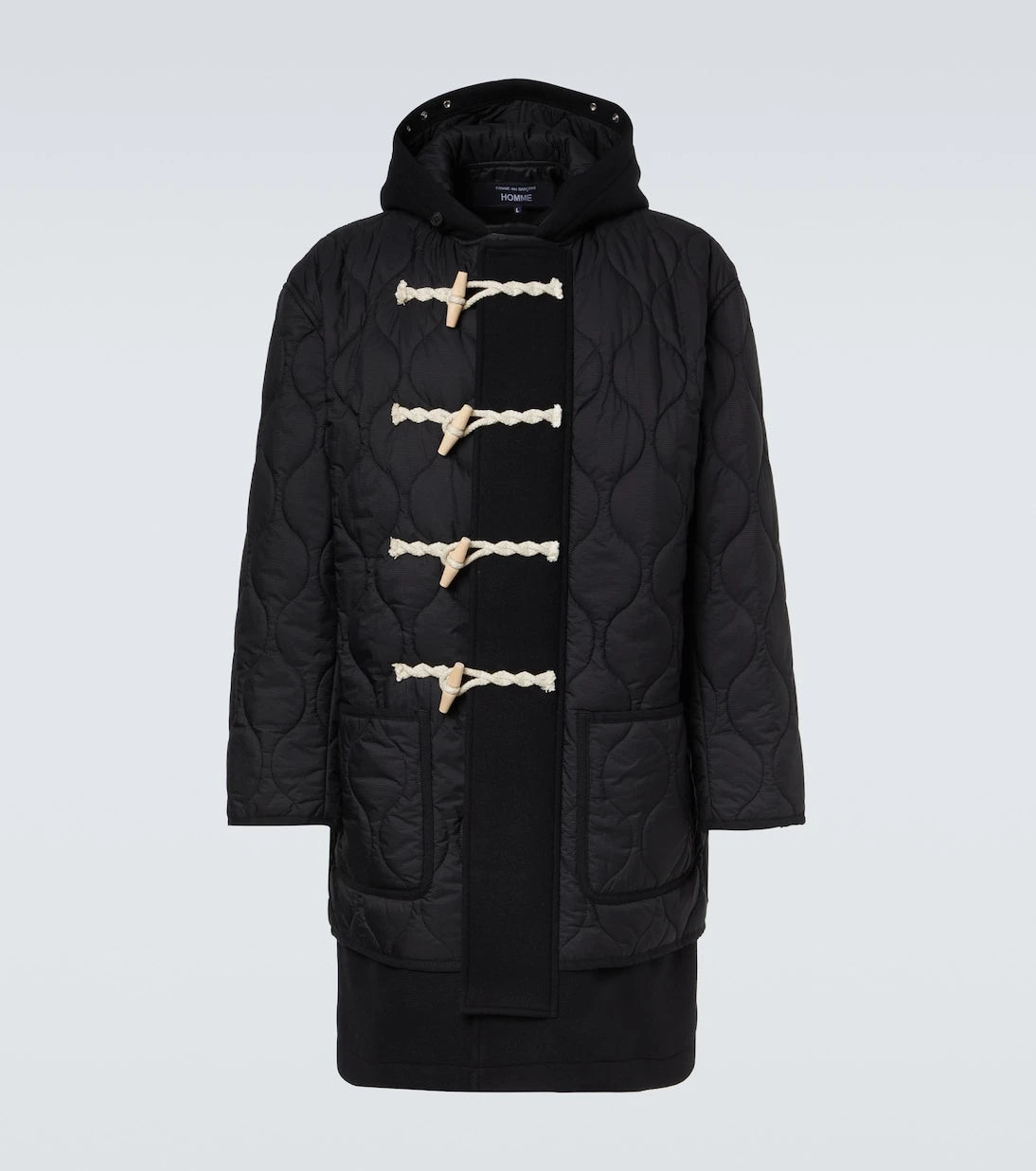 Comme des Garçons Homme - Quilted wool duffel coat