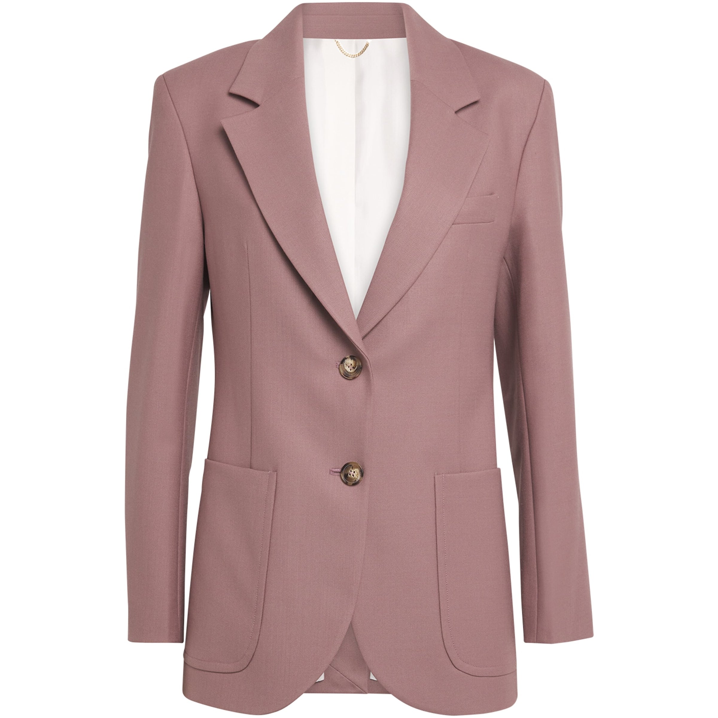 Victoria Beckham Pink Single-Breasted Blazer