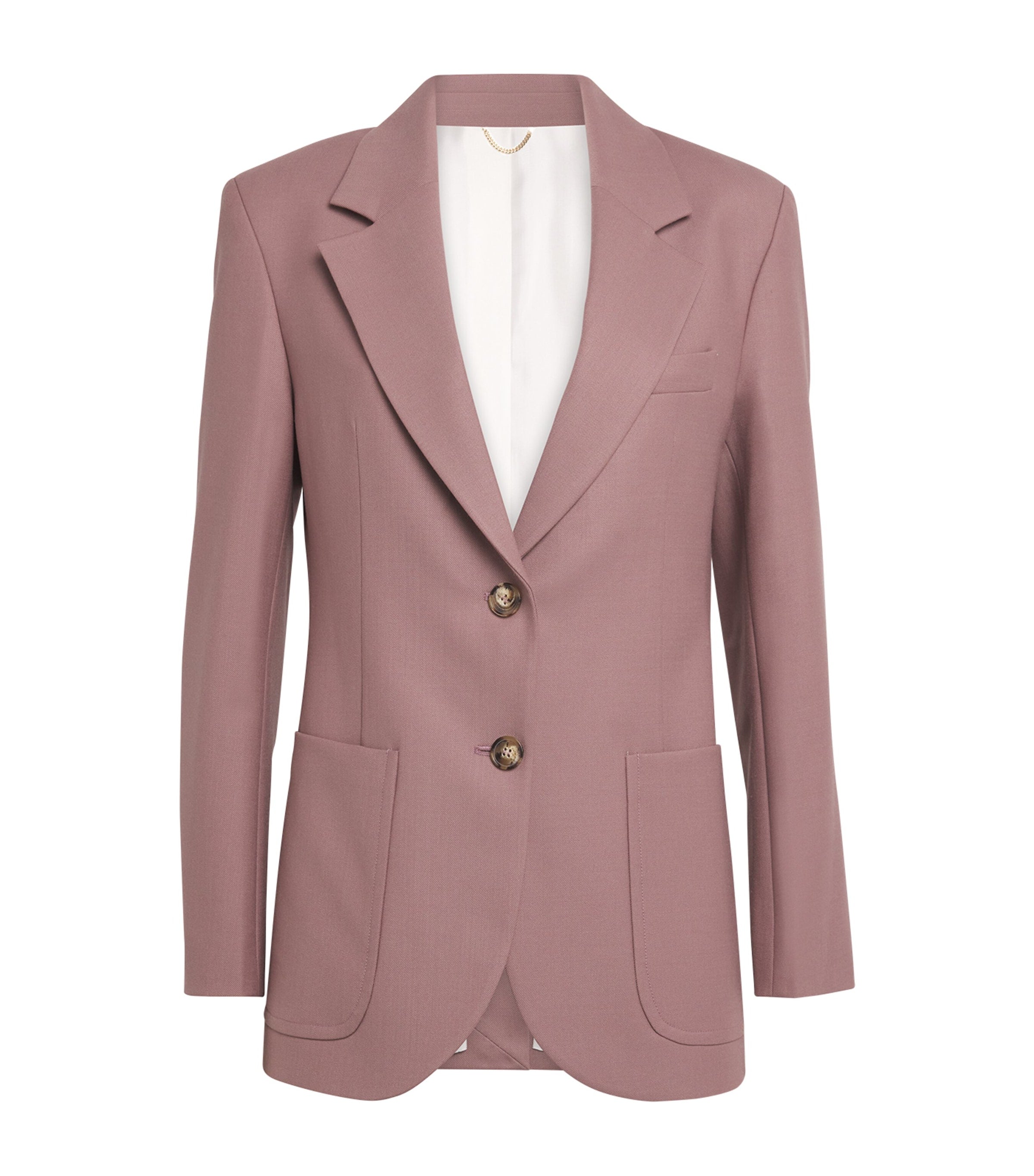 Victoria Beckham Pink Single-Breasted Blazer