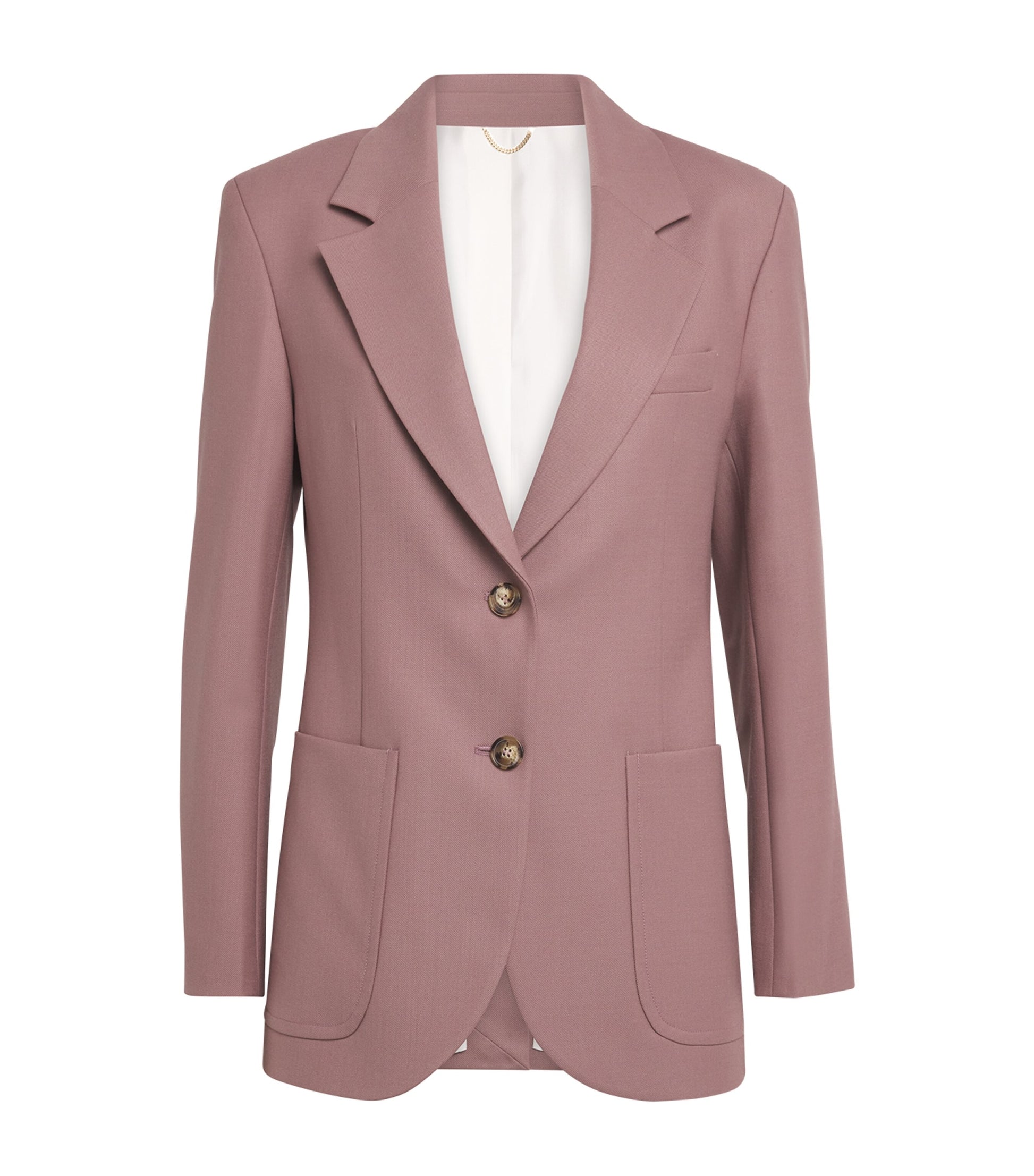 Victoria Beckham Pink Single-Breasted Blazer