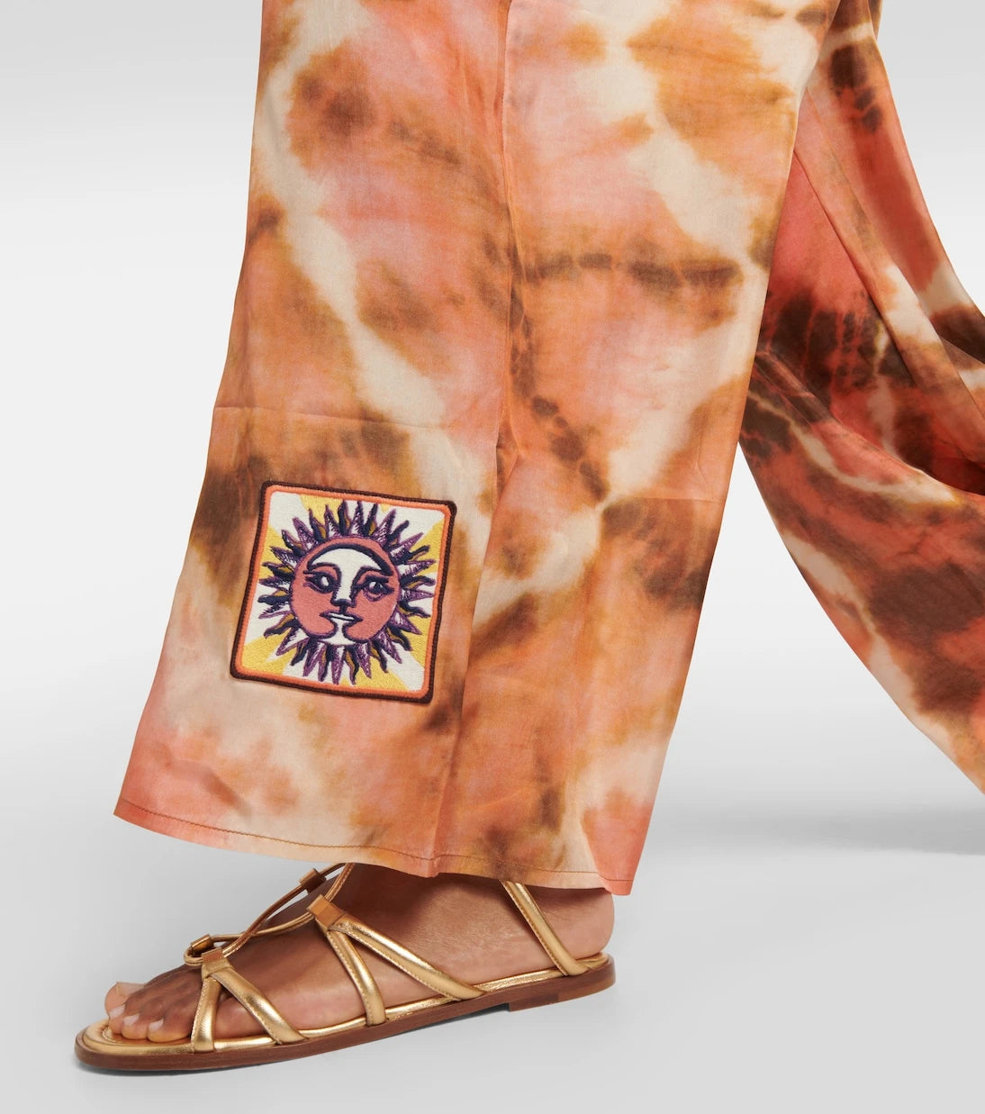 Zimmermann - Vacay tie-dye high-rise silk pants