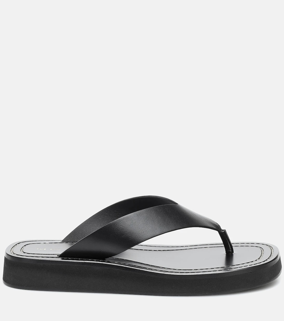 The Row - Ginza leather platform slides