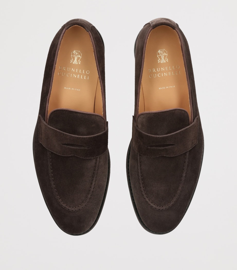 Suede Penny Loafers