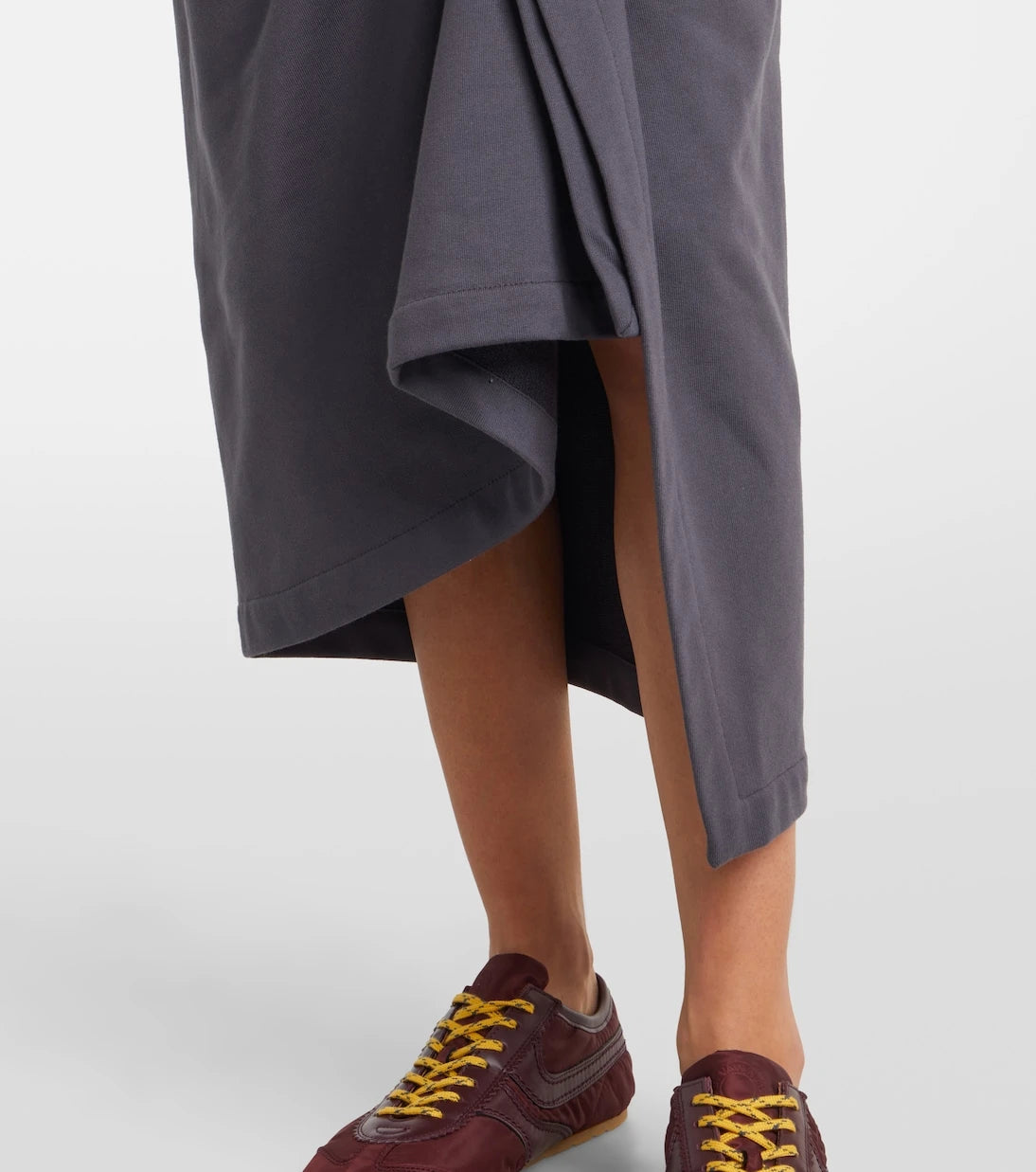 Dries Van Noten - Ruffled cotton midi skirt