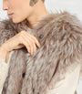 Brunello Cucinelli Beige Cashmere Shearling Gilet
