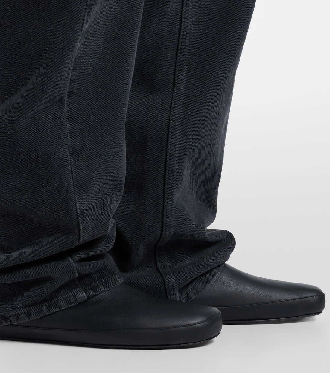 The Row - Toni shearling-lined leather ankle boots