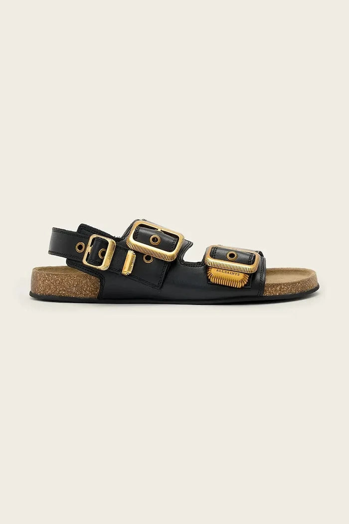 AllSaints Düz Tabanlı Kadın Deri Sandalet Staffa Sandal