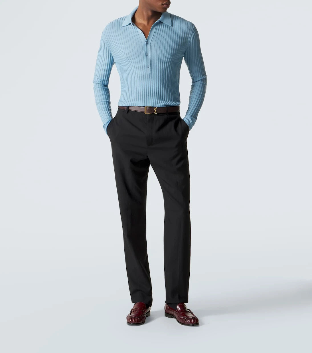 Saint Laurent - Le Loafer eel leather penny loafers