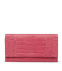 Leather Mara Marshall Travel Wallet RASPBERRY