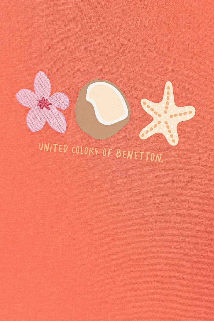 United Colors of Benetton çocuk pamuklu tişört