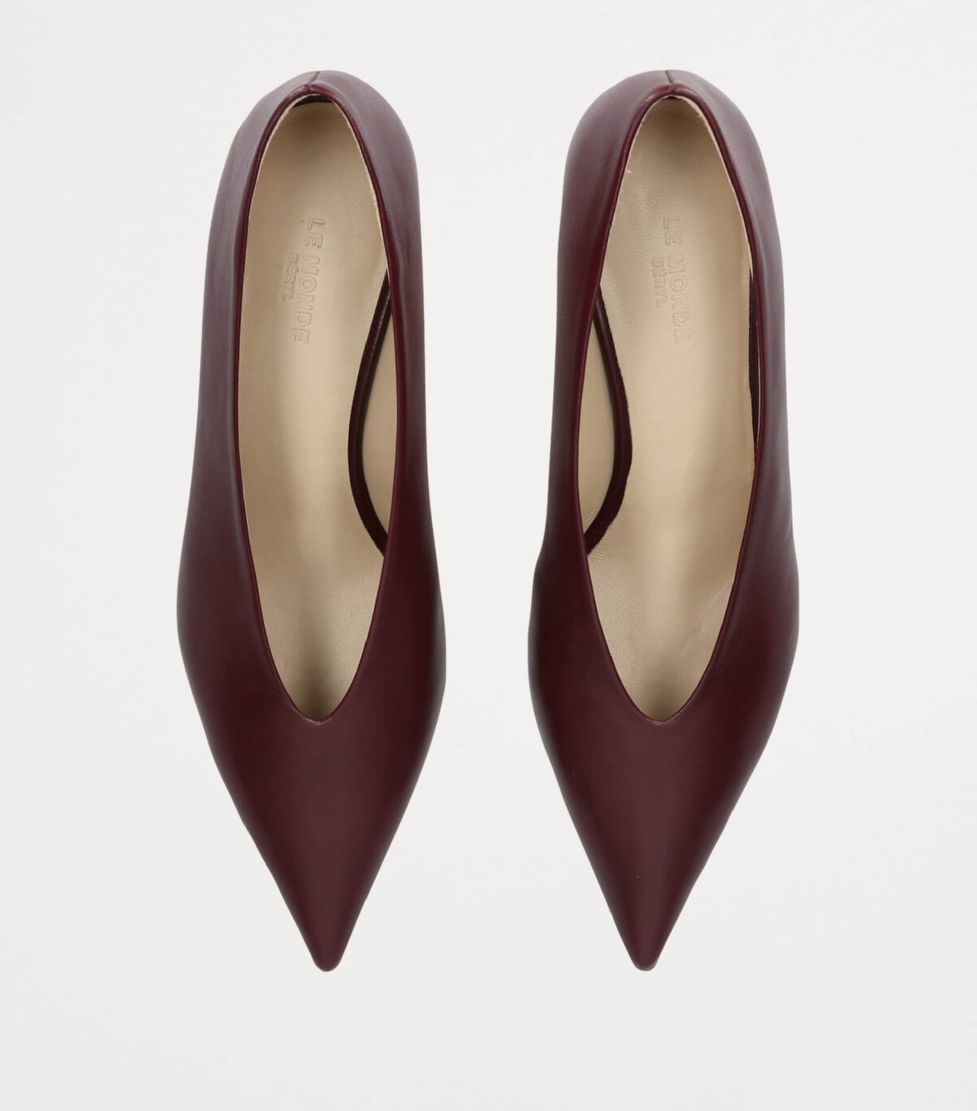 Le Monde Beryl Red Patent Leather Babouche Pumps 35