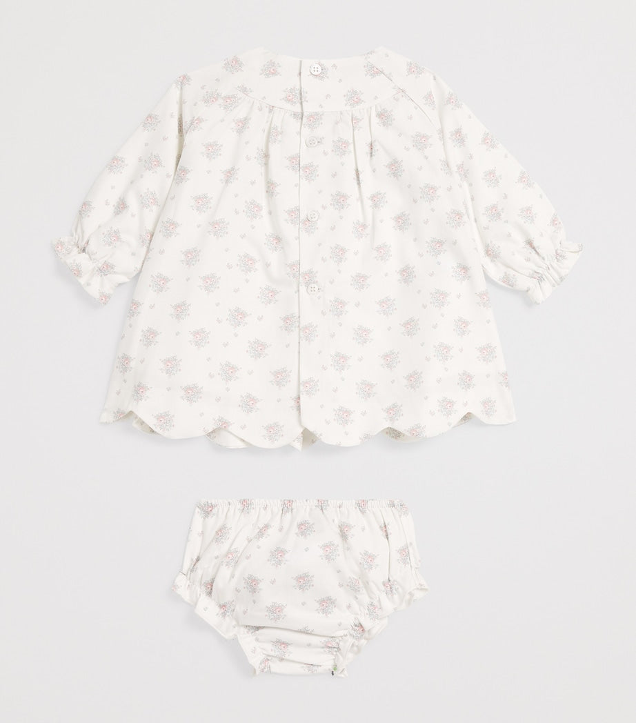 Cotton Floral Semilla Dress and Bloomers Set (1-24 Months)