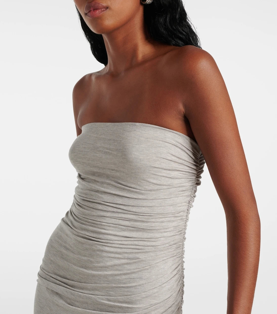 Norma Kamali - Diana ruched jersey maxi dress