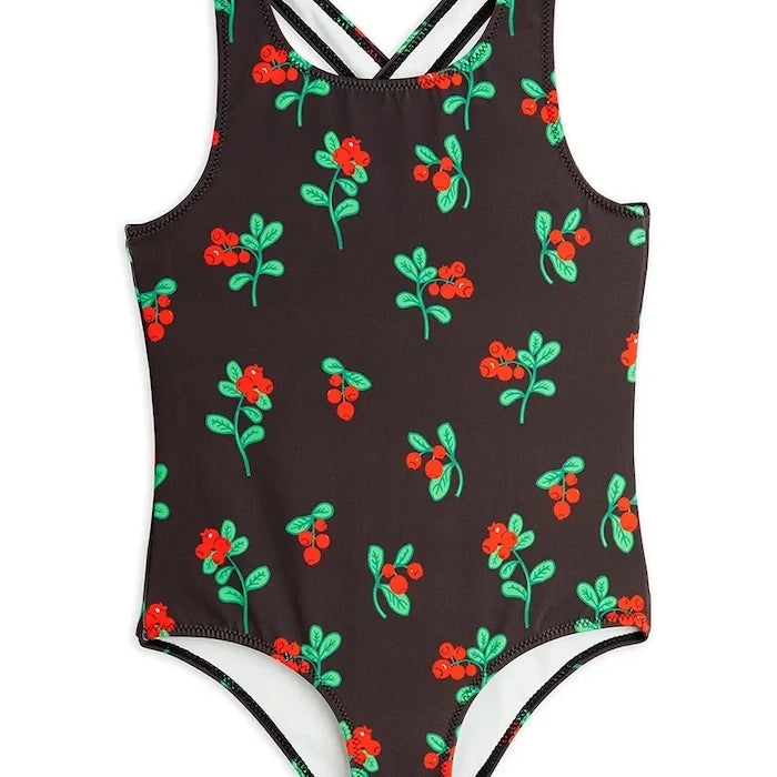 Детски цял бански Mini Rodini Lingonberries