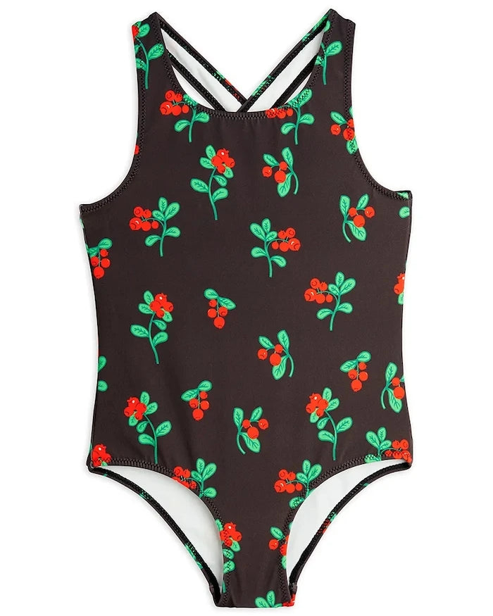 Детски цял бански Mini Rodini Lingonberries