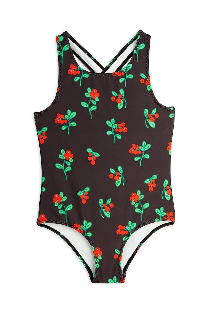 Детски цял бански Mini Rodini Lingonberries