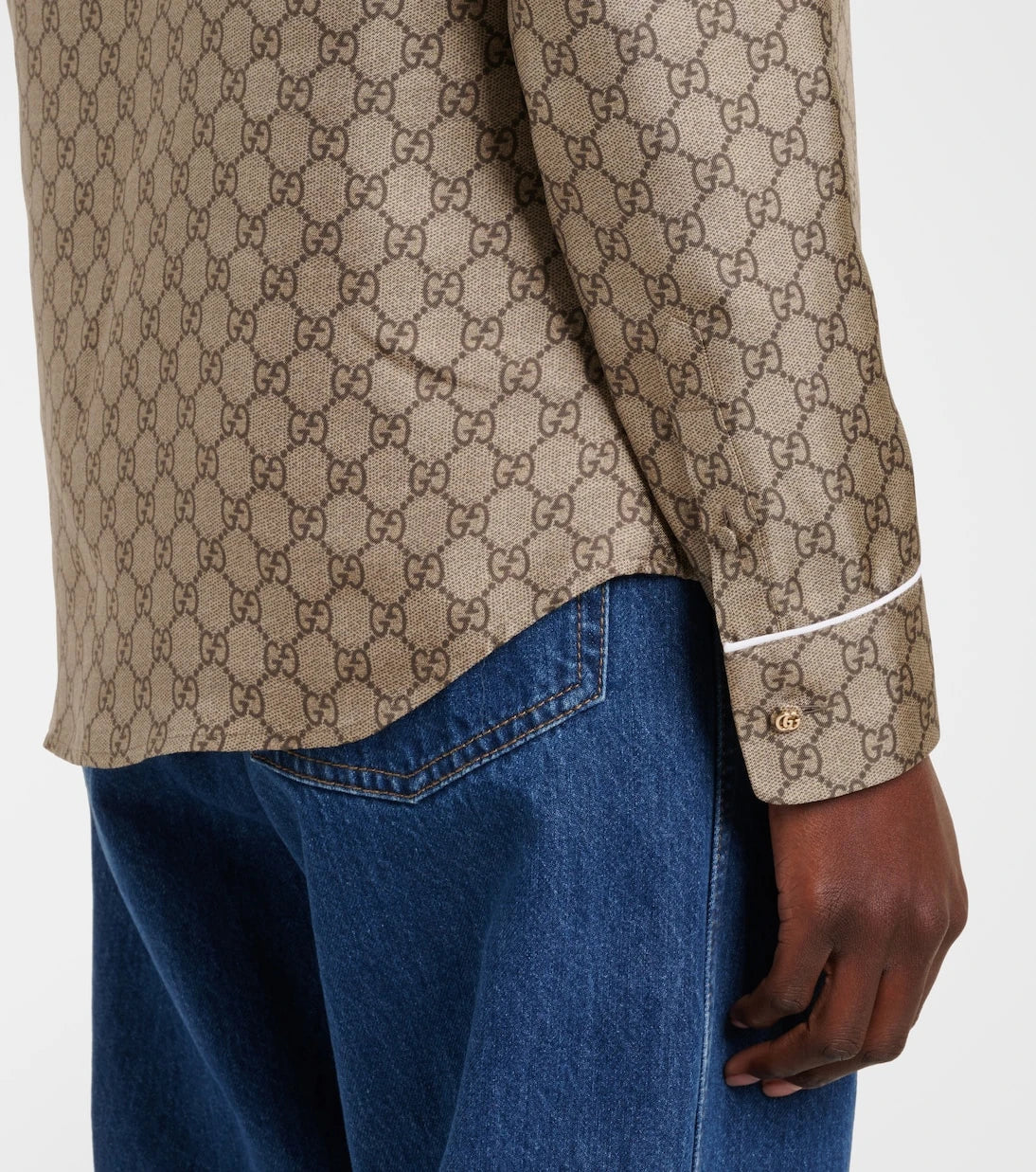 Gucci - GG silk twill shirt