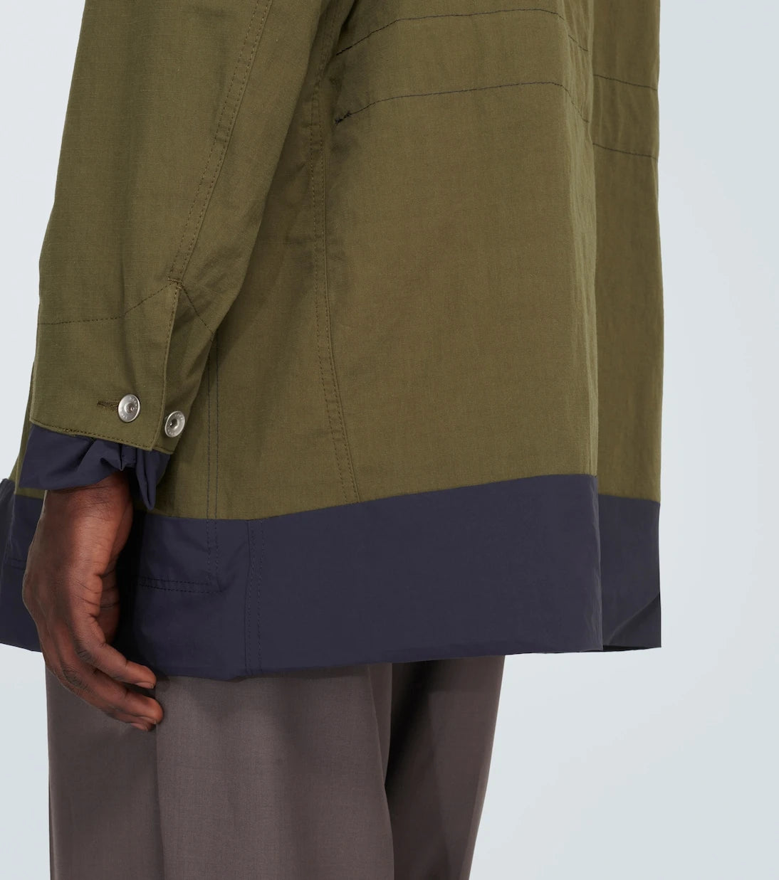 Sacai - Reversible cotton-blend ripstop coat