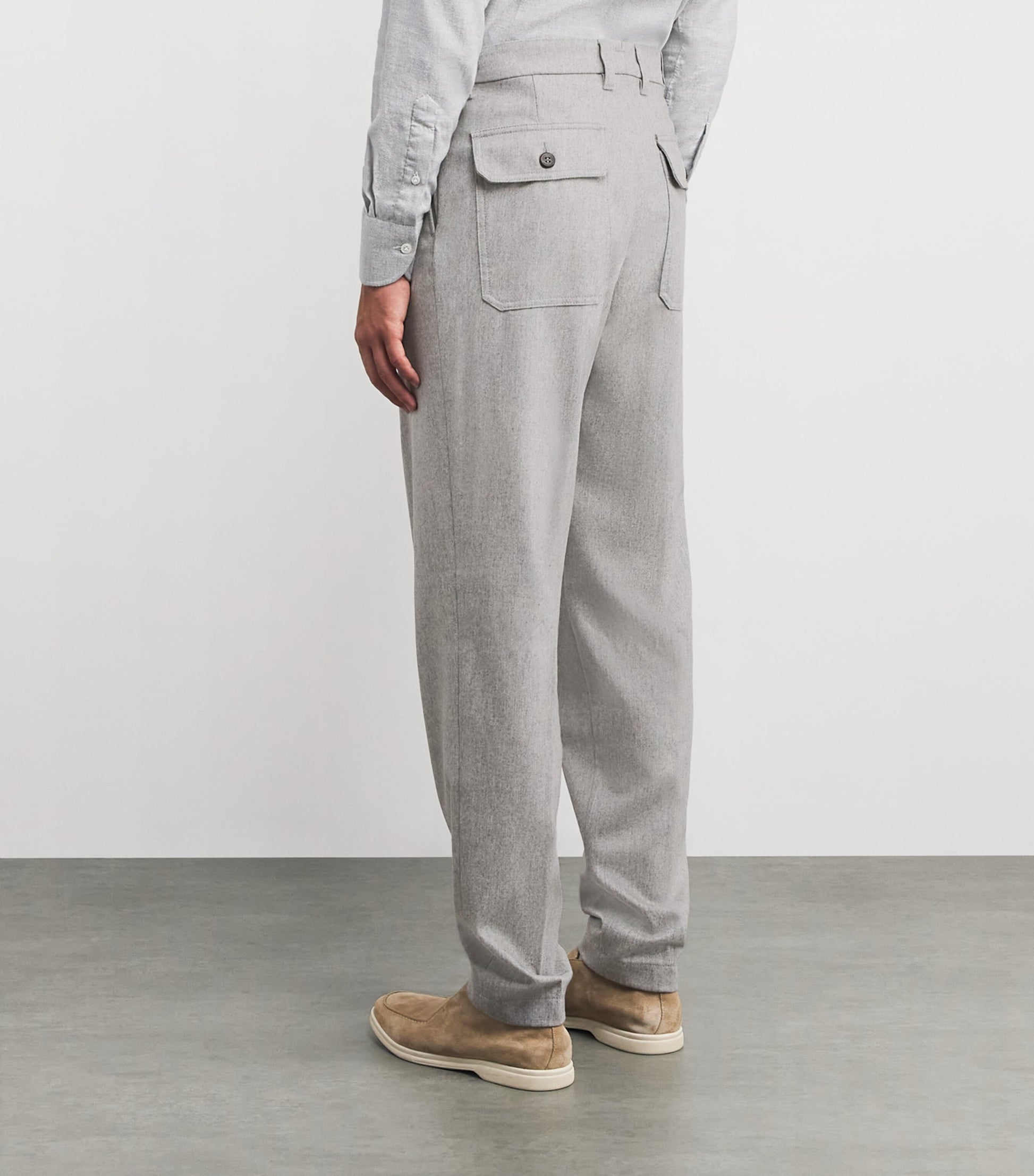 Wool-Cashmere Trousers