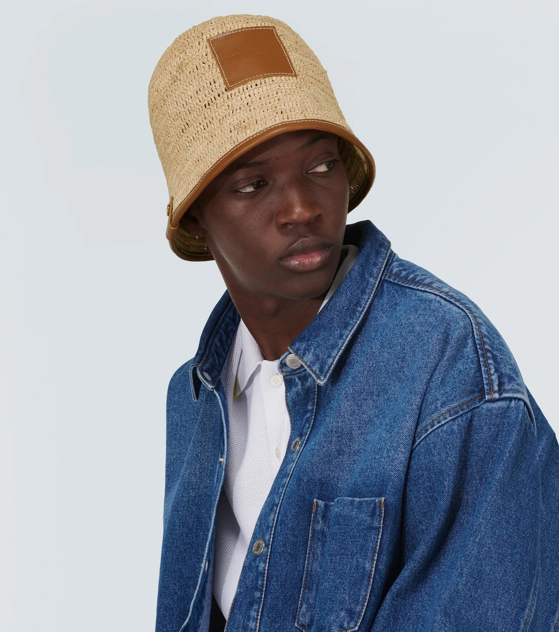 Jacquemus - Le Bob Soli rafya kova şapka