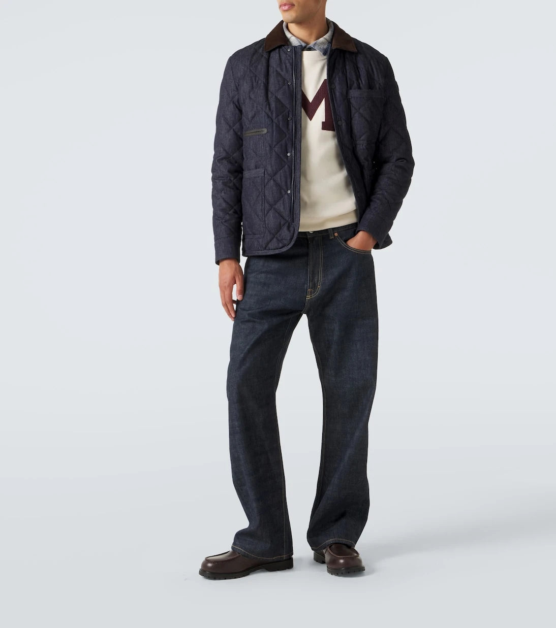 Moncler - Embroidered cotton-blend sweater
