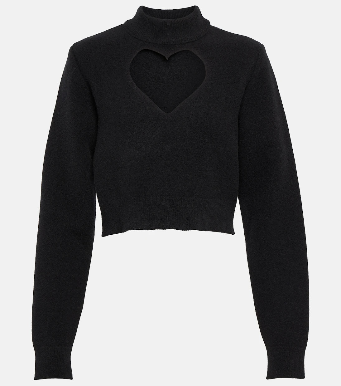 Alaïa - Keyhole virgin wool cropped sweater