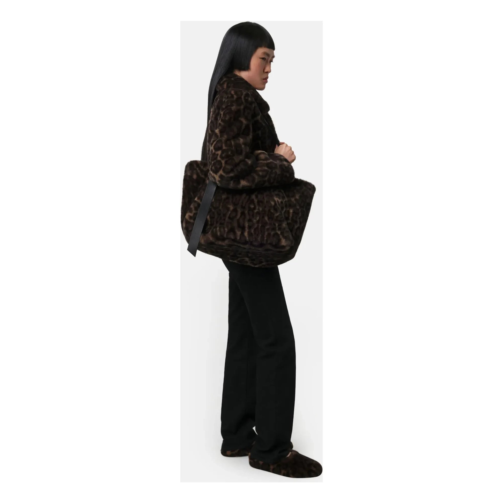 Apparis - Esti Leopard Bag Recycled Fiber | Brown