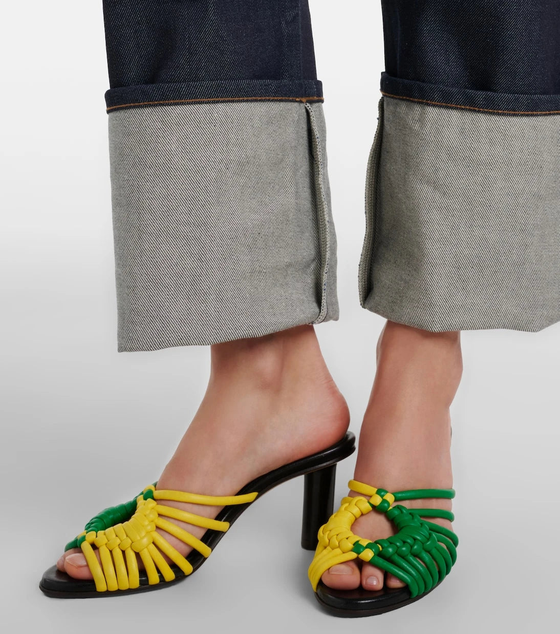 JW Anderson - Plot woven leather mules
