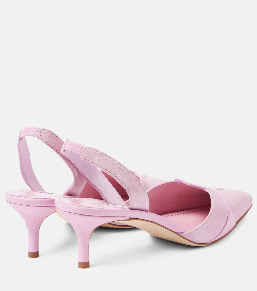 Manolo Blahnik - Poligleto 50 suede slingback pumps