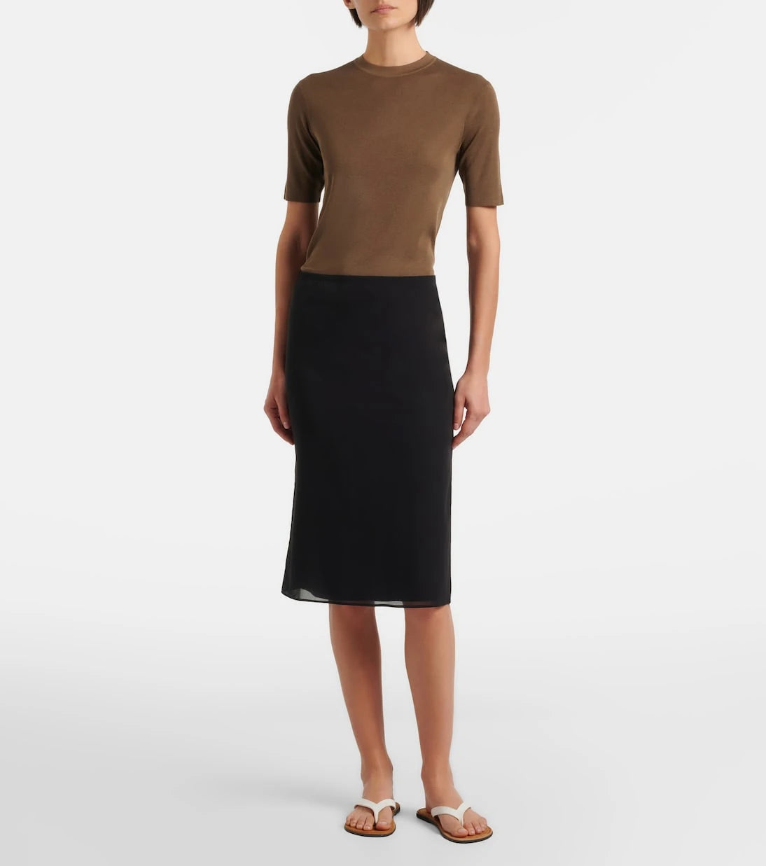The Row - Ozzi silk-blend T-shirt