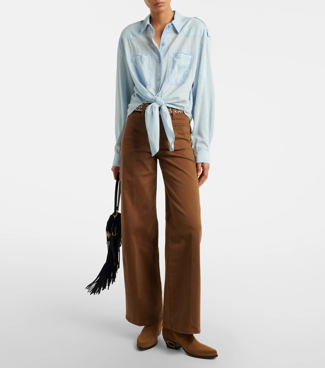 Frame - Le Slim Palazzo wide-leg jeans