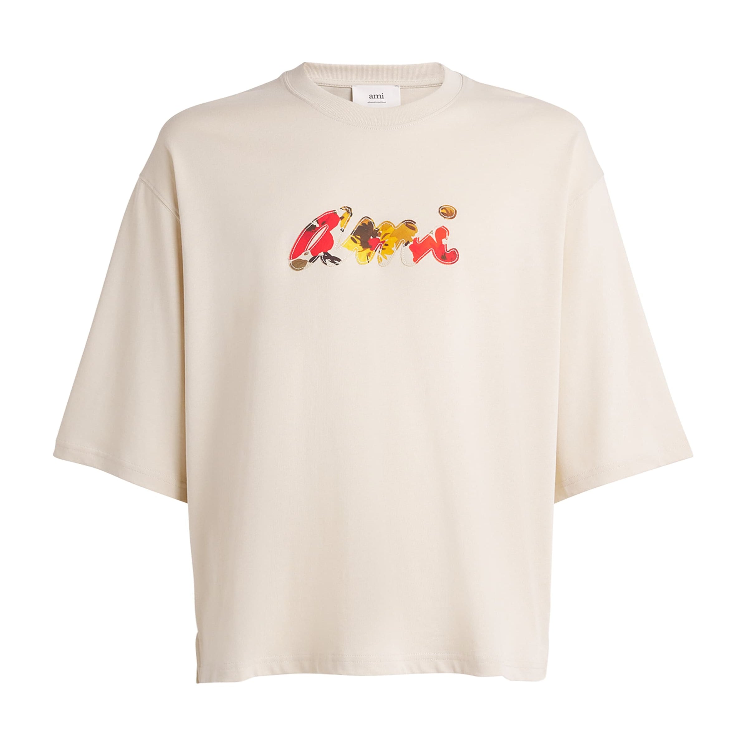 Cotton Floral Logo T-Shirt
