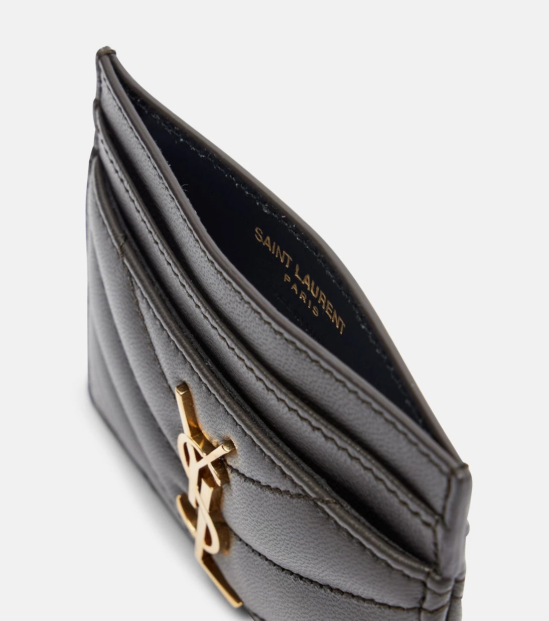 Saint Laurent - Cassandre matelassé leather card holder