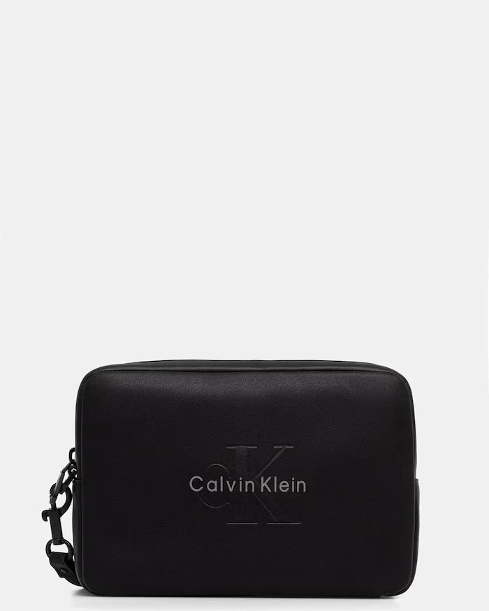Calvin Klein Erkek Suni Deri Kozmetik Çantası