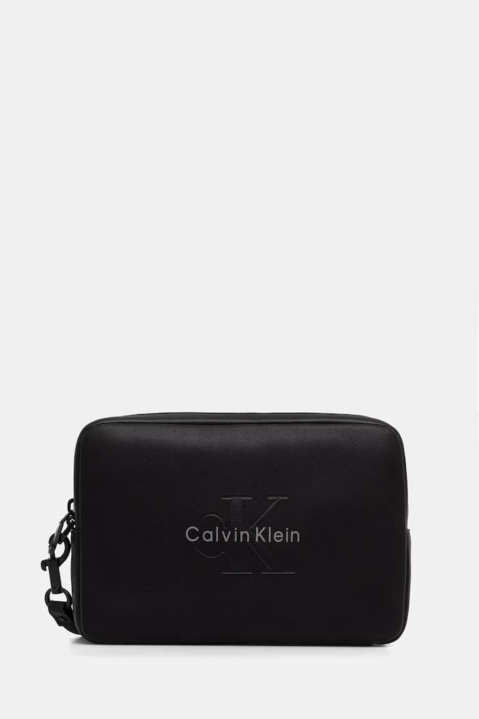 Calvin Klein Erkek Suni Deri Kozmetik Çantası