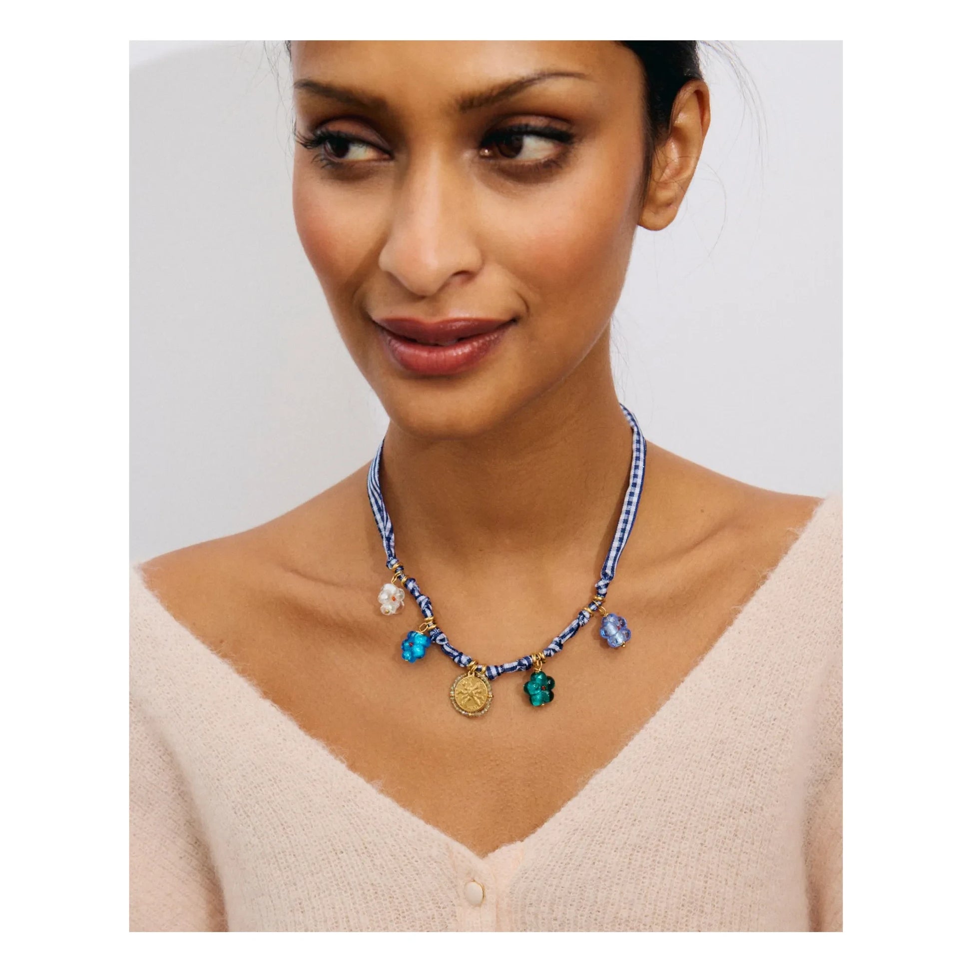 Palas - Picnic necklace | Blue