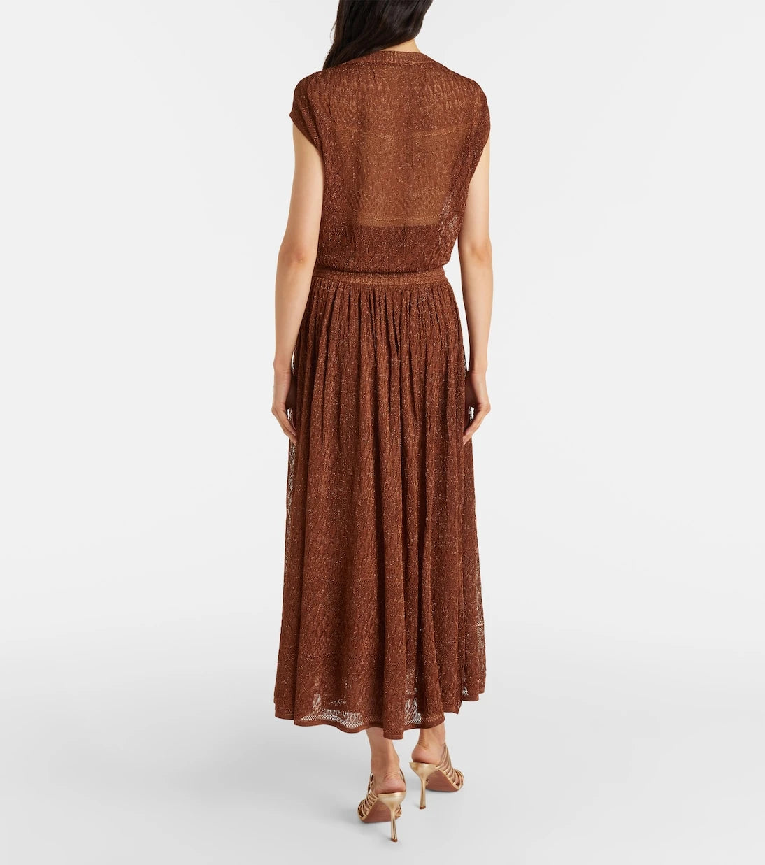 Zimmermann - Awaken lamé lace midi skirt