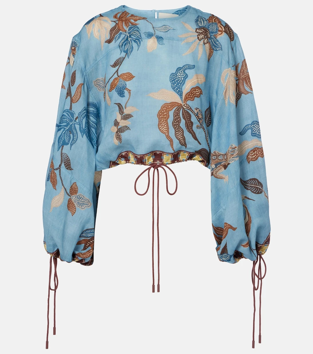 Alémais - Georgie cropped printed top