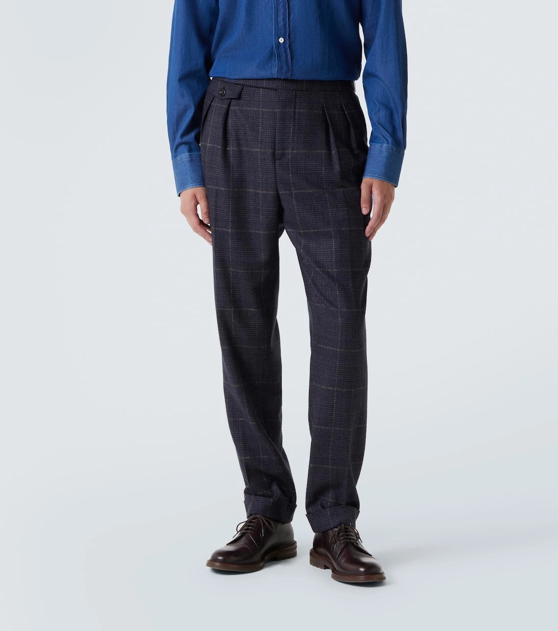 Brunello Cucinelli - Checked cashmere and wool suit