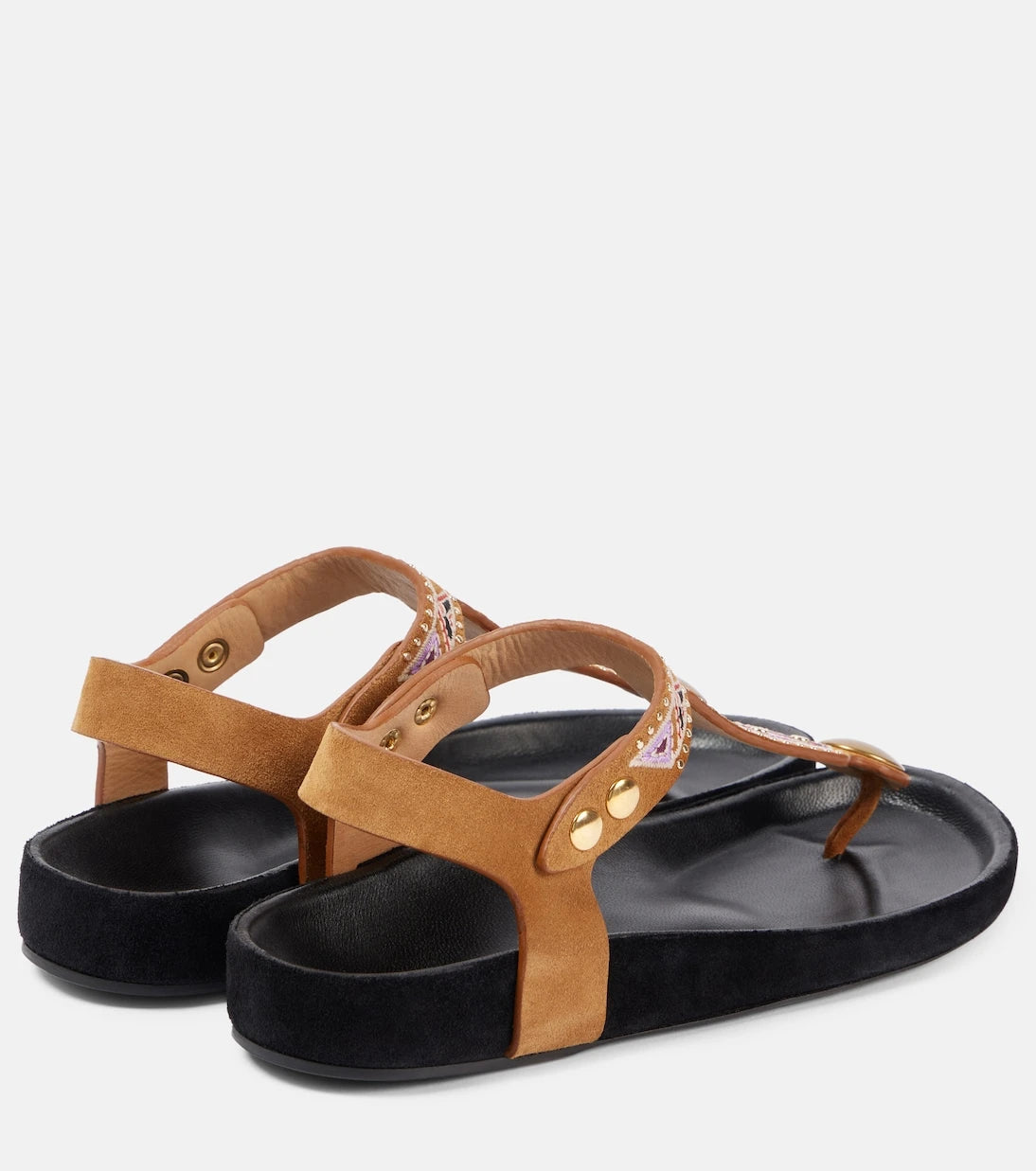 Isabel Marant - Enore embroidered suede sandals